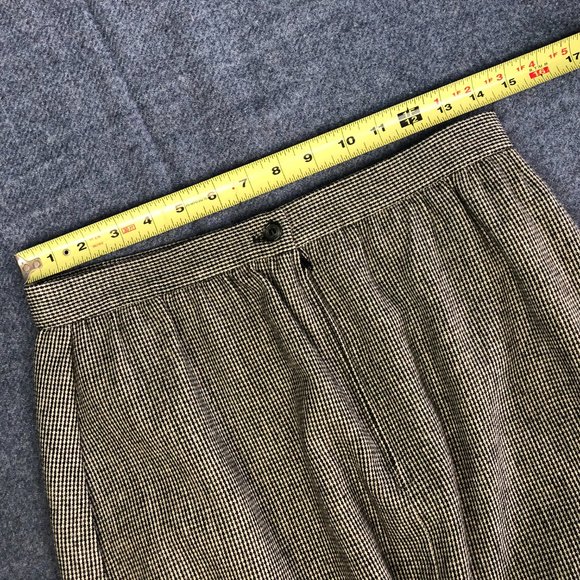 Vintage Stephan Douglas Wool Polyester Bland Skirt Suit w Lime Green Shirt - Picture 11 of 11